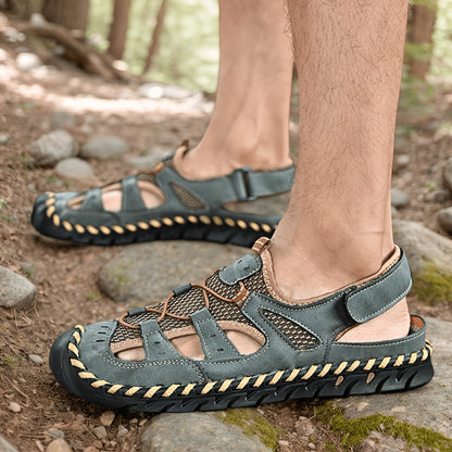 Men's Closed Toe Water Sandals - Non-Slip Quick-Drying Sports Sandals for Beach, Walking and Outdoor Activities, Breathable Soft Sole, Available in 4 Colors, Sizes US 5 to 12.5