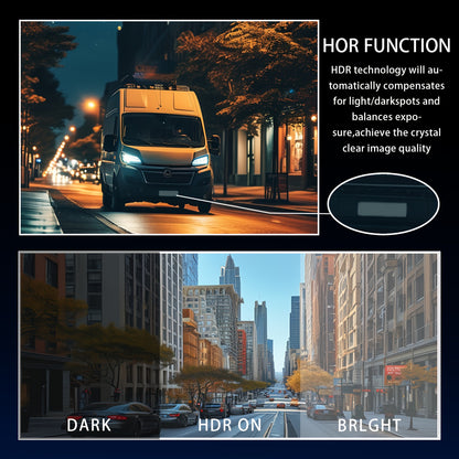 Dash Cam Front & Interior 1080P Front 720P Cabin IR Night Vision Loop Recording Wide Angle Car DVR Camera with 3.16" IPS Screen – Optional 32GB SD Card for Cars Rideshare Uber Lyft