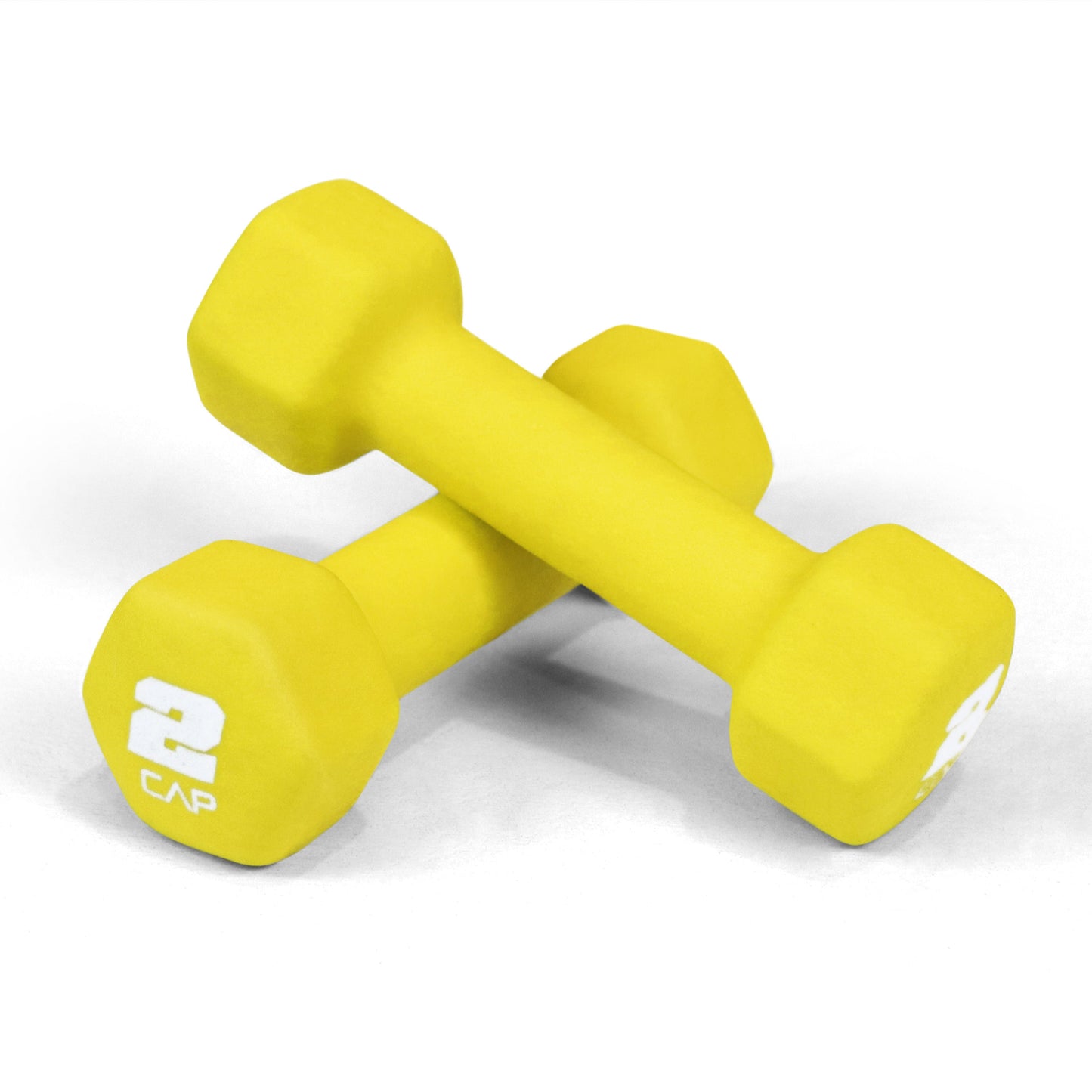 Neoprene Hex Dumbbell Set Pair - Non-Slip Color-Coded Cast Iron Hand Weights for Women & Men, Home Gym Strength Training Free Weights, 2LB to 15LB Sold in Pairs