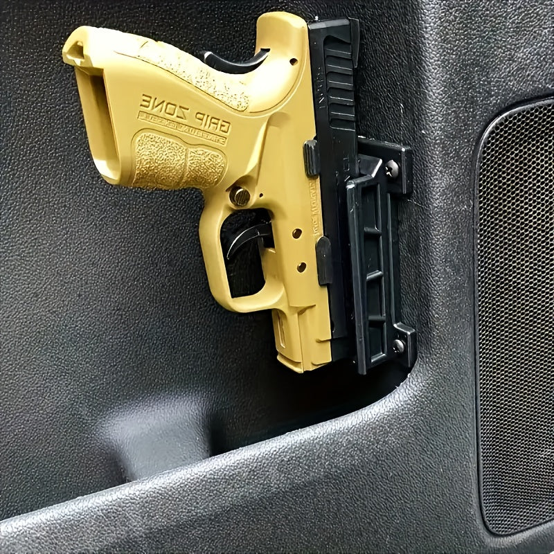 2-Pack Magnetic Gun Mount Concealed Pistol Holder – Strong Quick-Draw Magnet Gun Holster for Car, Truck, SUV, Desk, Bedside, Wall & Under Counter, Universal Handgun Magnetic Mount
