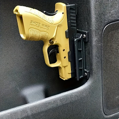 2-Pack Magnetic Gun Mount Concealed Pistol Holder – Strong Quick-Draw Magnet Gun Holster for Car, Truck, SUV, Desk, Bedside, Wall & Under Counter, Universal Handgun Magnetic Mount