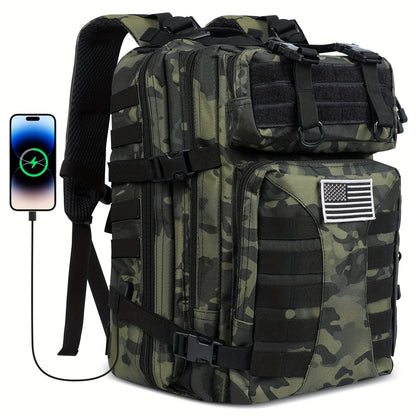 50L High Capacity Tactical Backpack Unisex – MOLLE Military Bag for Camping, Fishing, Hunting, Hiking & Travel – 13 Color Options Including Handbag & Storage Bag Variants