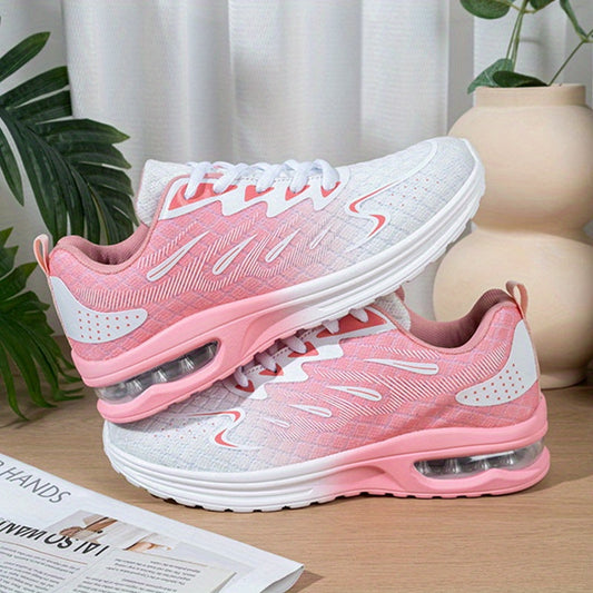 Women's Running Shoes Lightweight Mesh Air Cushion Arch Support Non-Slip Breathable Walking Tennis Sneakers for Women Workout Sports US Sizes 5.5-11