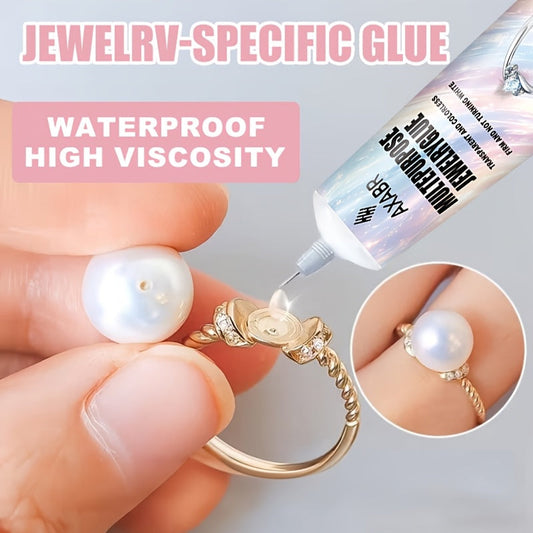 Professional Jewelry Adhesive High-Strength Fast-Drying Craft Glue with Precision Steel Needle Applicator – For Bonding Metal Plastic Jewelry Repairs DIY Ornament Making and Shoe Repairs
