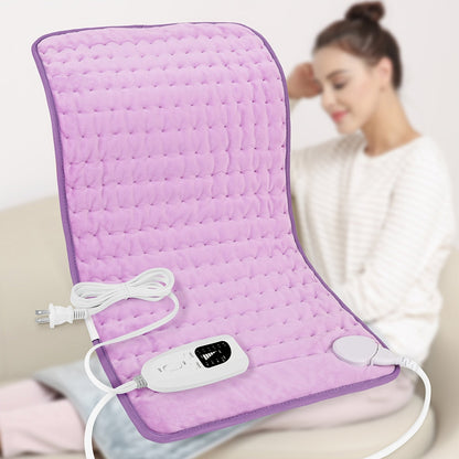 Extra Large Heating Pad 24"x12" for Back Neck Shoulders – 6 Heat Settings Auto Shut-Off Wet Dry Washable Flannel Electric Heating Pad Gift