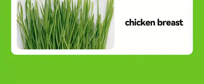 Freeze-Dried Cat Grass Hairball Control Tablets – Natural Mint Molar Sticks & Granules, Chicken Flavor Cat Snacks for Dental Health & Hair Removal