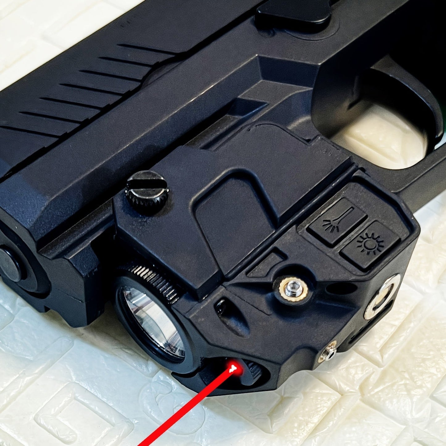 Tactical Green Laser Sight LED Flashlight Combo for Picatinny Rail Ambidextrous USB Rechargeable Fits Air Pistols Handguns Shotguns Rifles Compact Lightweight 55g
