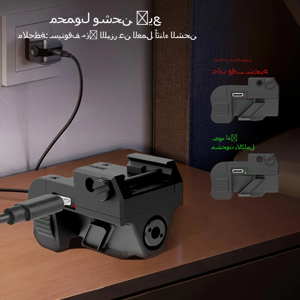 Green Dot Laser Sight USB Rechargeable – Picatinny Rail Mount with Strobe Mode, 5mW Class IIIA, Compact Lightweight for Pistols & Rifles, 21mm Rail, 2.5hr Battery Life