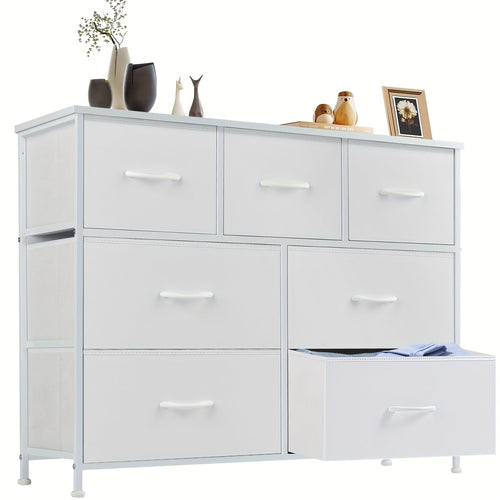Drawer Cabinet with Metal Frame & Hardwood Top – Home Office Storage Organizer, 2 to 10 Drawers, Assembly Required – White, Grey, Black, Rustic Brown – Bedroom, Living Room & Office Filing Cabinet
