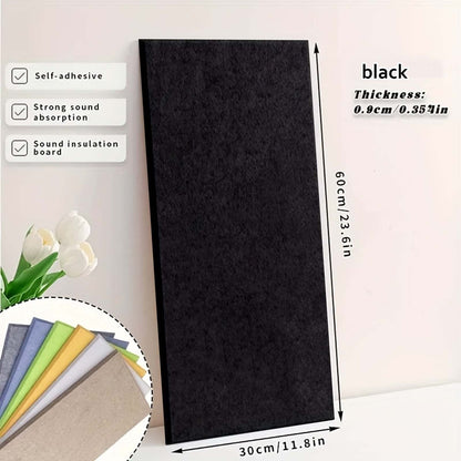 Acoustic Foam Panels 6 Pack 12x24x0.4 Inch Self-Adhesive Soundproof Wall Tiles – High-Density Sound Absorbing Panels for Home Studio, Office, Bedroom & Recording Room – 9 Colors – Velora