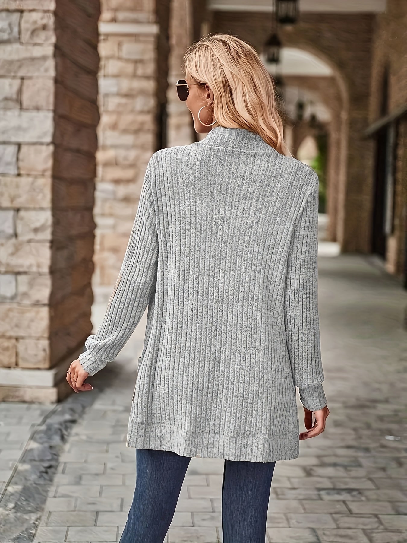 Women's Loose Casual Long Sleeve Blouse Solid Color Pocket Thread Splicing Relaxed Fit Top 10 Colors S-XXL Everyday Wear