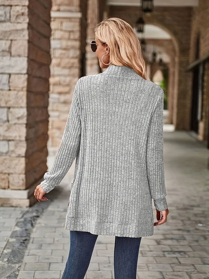 Women's Loose Casual Long Sleeve Blouse Solid Color Pocket Thread Splicing Relaxed Fit Top 10 Colors S-XXL Everyday Wear