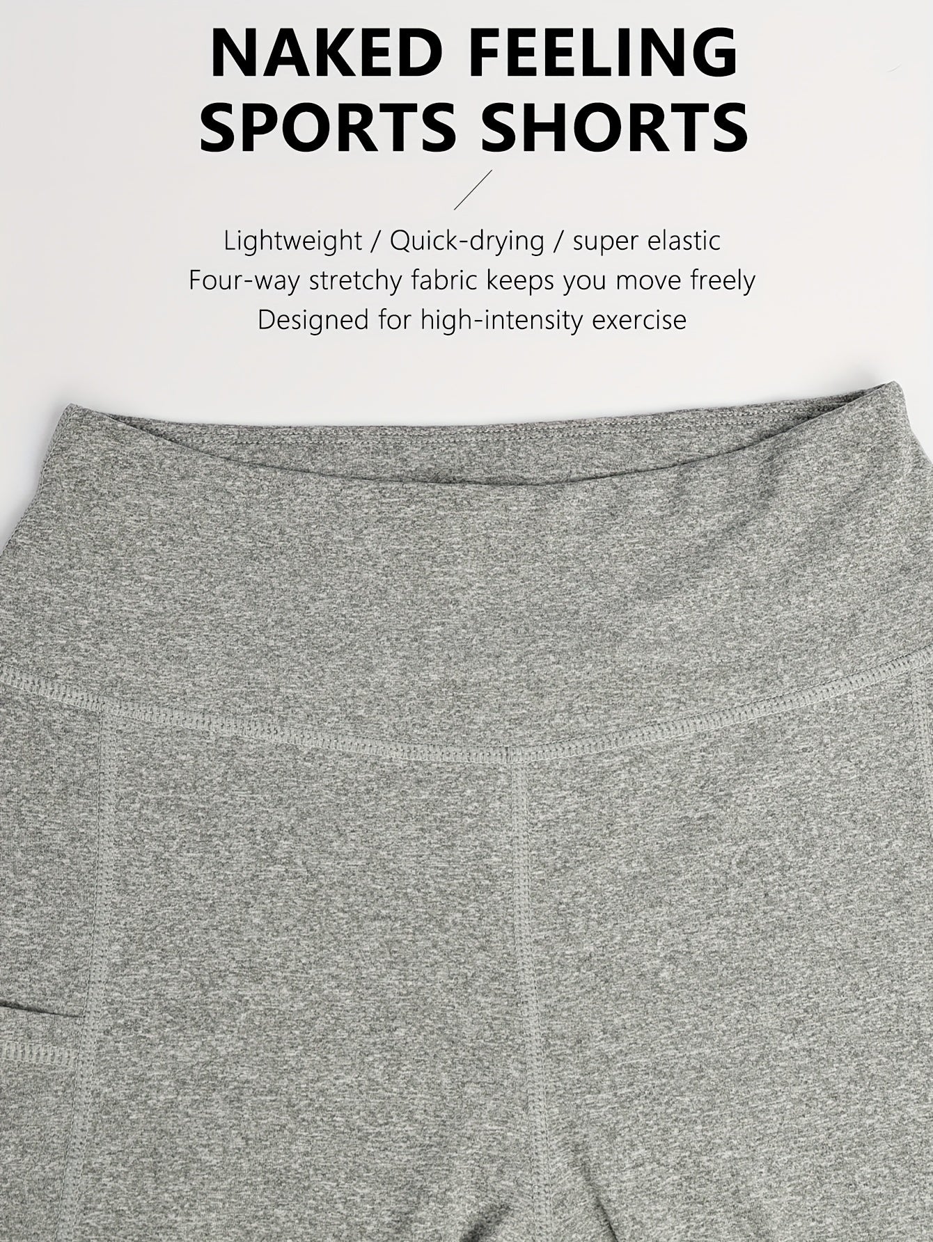 Women's High-Waisted Yoga Shorts 4-Pack Butt-Lifting 5-Pocket – Mid-Stretch Breathable Seamless Workout Shorts for Summer Yoga, Pilates & Gym Training (Red, Black, Gray, Navy Blue)