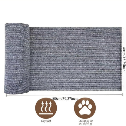 Self-Adhesive Cat Scratching Pad for Wall & Sofa – Durable Furniture Protector Scratch Board, Easy Peel & Stick, Long-Lasting Protection for Small & Large Indoor Cats, Great Holiday Gift