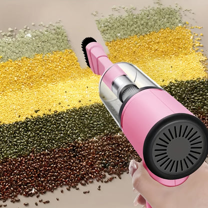 12V Handheld Car Vacuum Cleaner, Powerful Wired Portable Car Vacuum for Pet Hair & Dust Removal, Silent Motor, Accessories Kit Included, Compact Design for Car Interior Cleaning – Pink