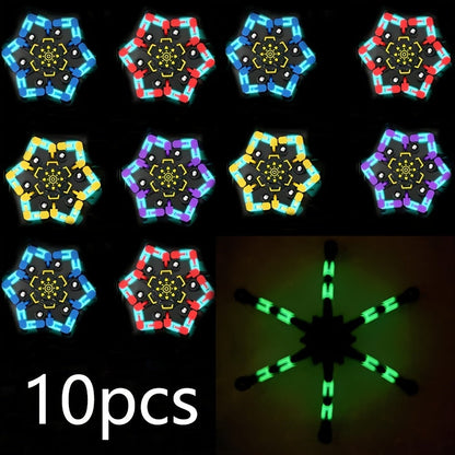 Bulk Fidget Spinners 10 or 15 Pack Assorted Robot Mechanical Gyro Fingertip Stress Relief Toys Standard and Luminous Editions Party Favors Classroom Rewards Kids and Adults