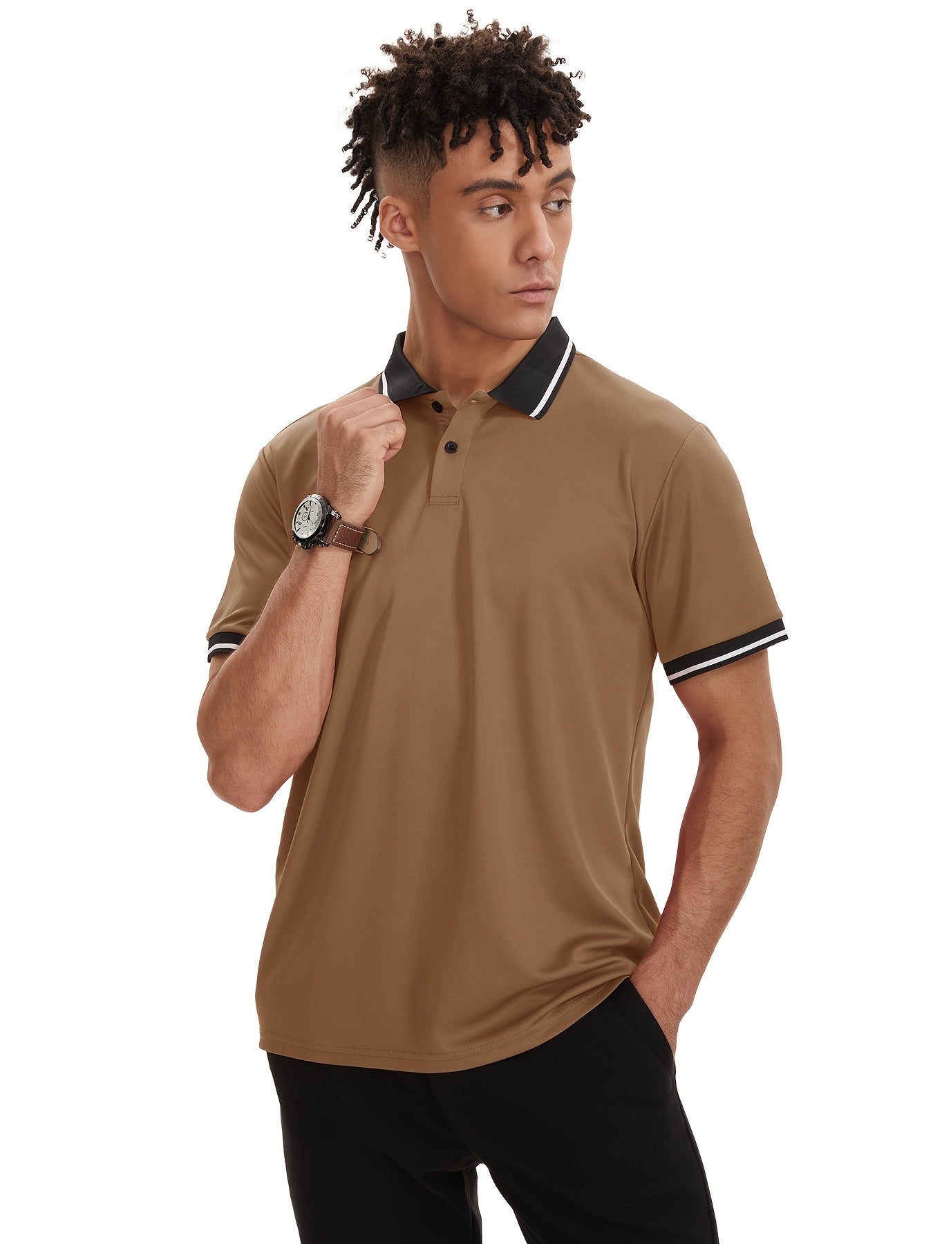 Men's Polo Shirts 6-Pack Short Sleeve Golf Sport Casual Summer Outdoor T-Shirt – Moisture-Wicking Breathable Polo for Men, Mixed Colors, Sizes S-XXL