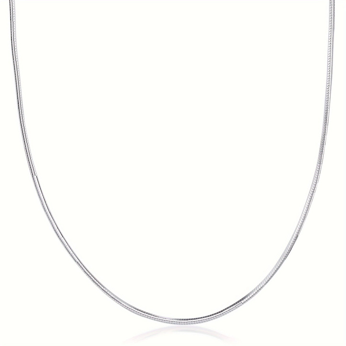925 Sterling Silver Snake Chain Necklace for Women Men – Flexible Thin Serpentine Link Chain 1mm 2mm Unisex Minimalist Jewelry Gift 16 20 22 24 Inch