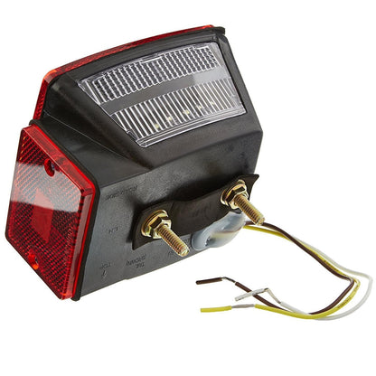 12V LED Trailer Lights Kit Stop Tail Turn Signal License Plate Light for Trailers Under 80" - Square Trailer Tail Lights for Boat Trailer Truck RV Camper Marine with Wiring Options