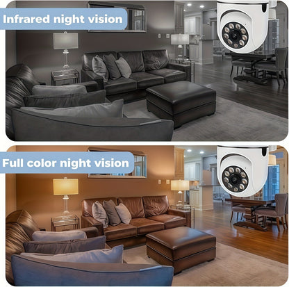 6-Pack 1080P Full HD WiFi Security Camera with 355° Panoramic Rotation, Night Vision, Two-Way Audio & Motion Detection – Wireless Indoor Home Security Camera, USB Powered, Smartphone Compatible
