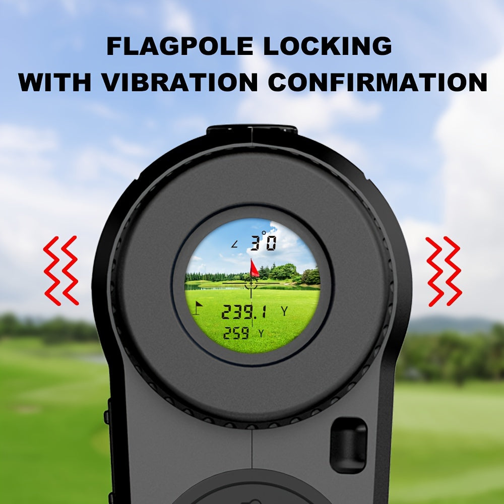 Golf Rangefinder 1000 Yards with Slope Compensation & Flag Vibration Lock, 6X Magnification Laser Distance Meter, USB-C Charging, Slope Switch, Monocular Rangefinder for Golf Tournament & Outdoor Sports