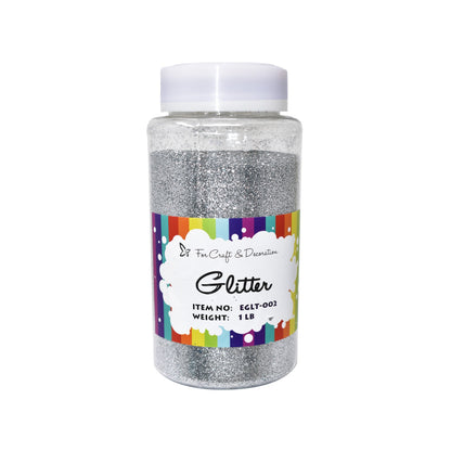 1lb Craft Glitter Powder in 19 Colors – Fine, Ultra Fine & Chunky Glitter with Shaker Top for Tumblers, Resin, Scrapbooking & DIY Crafts, Bulk Glitter for Kids & Adults