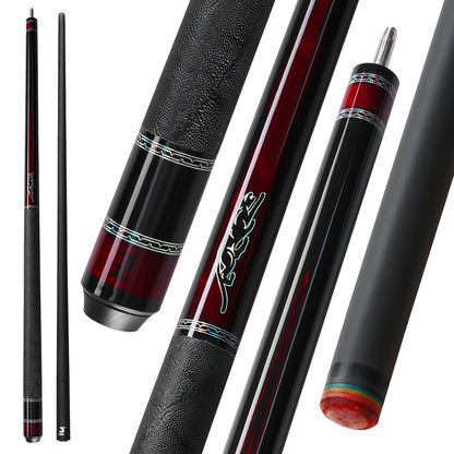 PREDAIDR SP Series Carbon Fiber Pool Cue 58" – Professional Low Deflection Billiard Cue Stick 12.5mm Tip Leather Grip 3/8x8 Pin Joint 19-20oz