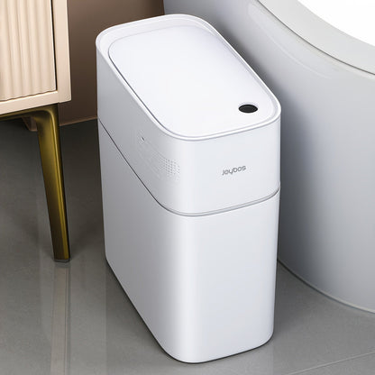Automatic Smart Trash Can 3.8 Gallon / 14L – Touchless Motion Sensor, Wind Adsorption Auto-Expand Bags, Slim Odor-Seal Design for Bathroom, Kitchen, Office & Bedroom – 1 or 2 Pack
