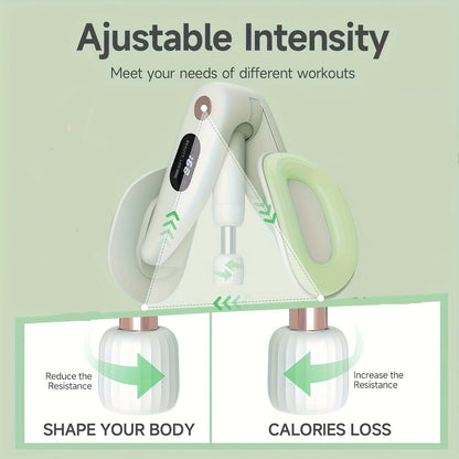 Pelvic Floor Trainer & Smart Hip Thigh Exerciser with Rep Counter – Adjustable Resistance Inner Thigh Toner, Glute Strengthener & Kegel Exercise Machine for Women Home Gym Workout