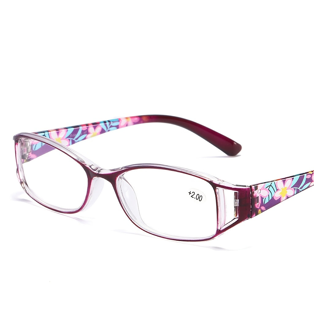 3-Pack Women's Photochromic Reading Glasses Floral Frame Anti Blue Light Lightweight Color Changing Lenses Indoor Outdoor +100 to +400
