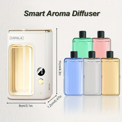 Aroma Diffuser with Essential Oils Set Large Capacity 7-Level Mist USB Powered Auto Shut-Off Bedroom Humidifier Home Aromatherapy Diffuser with Encounter Shangri-La Gardenia Hilton Ocean Scents