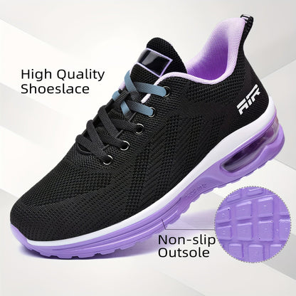 Women's Lightweight Running Sneakers with Air Cushion Sole – Breathable Walking Shoes for Women, Non-Slip Tennis Shoes, Fitness & Gym Sports Shoes, Comfortable Everyday Athletic Sneakers for Ladies