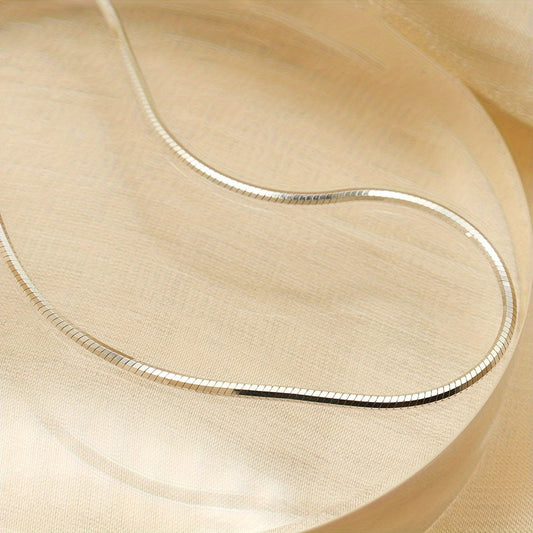 925 Sterling Silver Snake Chain Necklace for Women Men – Flexible Thin Serpentine Link Chain 1mm 2mm Unisex Minimalist Jewelry Gift 16 20 22 24 Inch