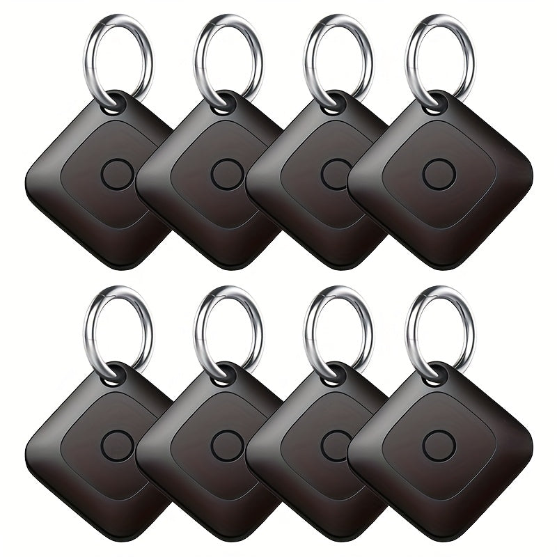 WeTag Smart Bluetooth Item Tracker 1.43" Mini GPS Finder for Keys Wallet Luggage Car Bags – High Decibel Alarm App Control – 1/2/4/8 Pack – Gift for Travelers