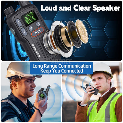 Baofeng BF-T18 Walkie Talkies Long Range for Adults – FRS Two-Way Radio with NOAA Weather Alert, VOX Hands-Free, 1500mAh USB-C Rechargeable, LED Flashlight for Hiking, Camping & Outdoor Adventures
