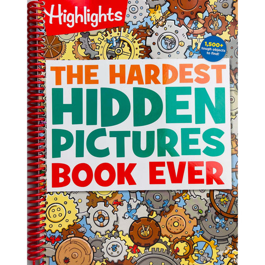 The Hardest Hidden Pictures Book Ever - Spiral Bound, 125+ Challenging Puzzle Pages with 1500+ Hidden Objects, Photo Puzzles & No-Clue Challenges, Best Gift for Kids & Adults Who Love Puzzles