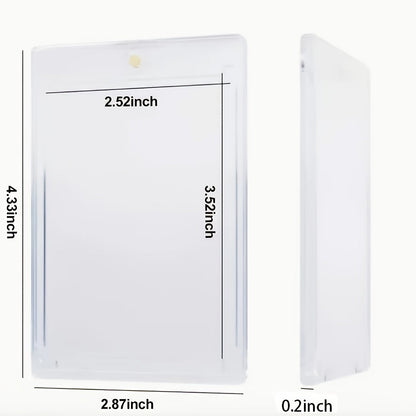 Magnetic Card Holders 35pt UV Protection – Ultra-Thin Hard Plastic Trading Card Cases, Single Touch One-Touch Holders for Sports Cards, Football, Baseball, Pokemon, TCG – 25/50/100/200/400 Pack