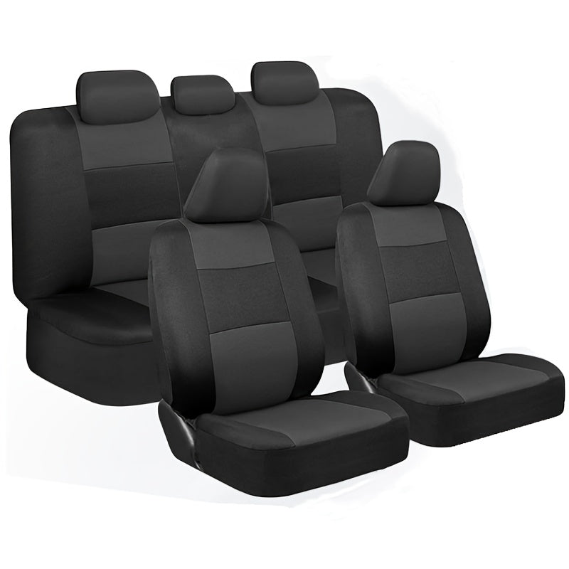 Universal 5-Seat Car Seat Covers Full Set – Breathable Wear-Resistant Fabric, All-Season Protection for Front & Rear Seats, Fits Most Car Models, Multiple Colors