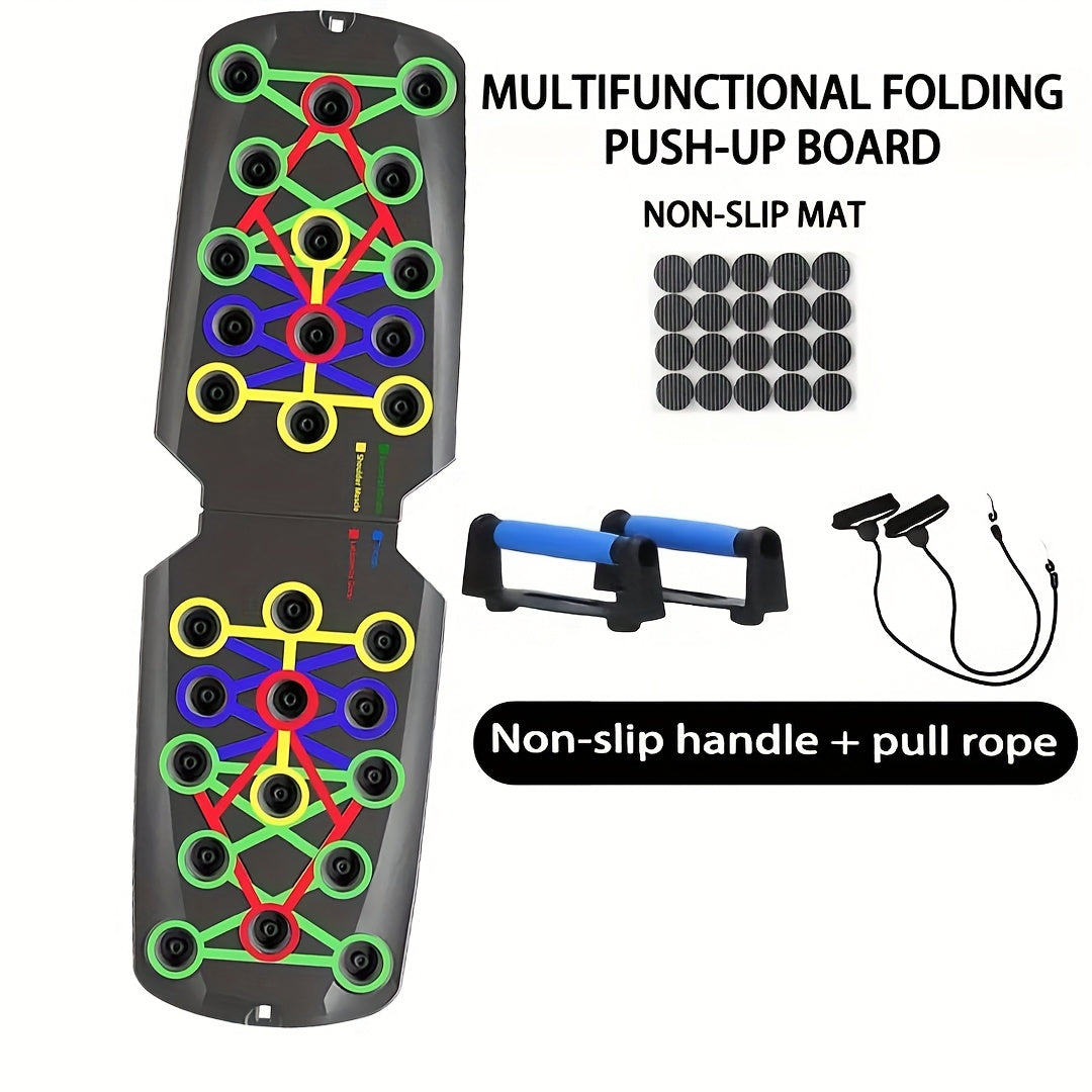 Adjustable Push Up Board – Multifunctional Home Gym Equipment for Chest, Triceps, Shoulders & Core Strength Training, Lightweight Durable Frame, Multiple Color-Coded Positions, Suitable for All Fitness Levels