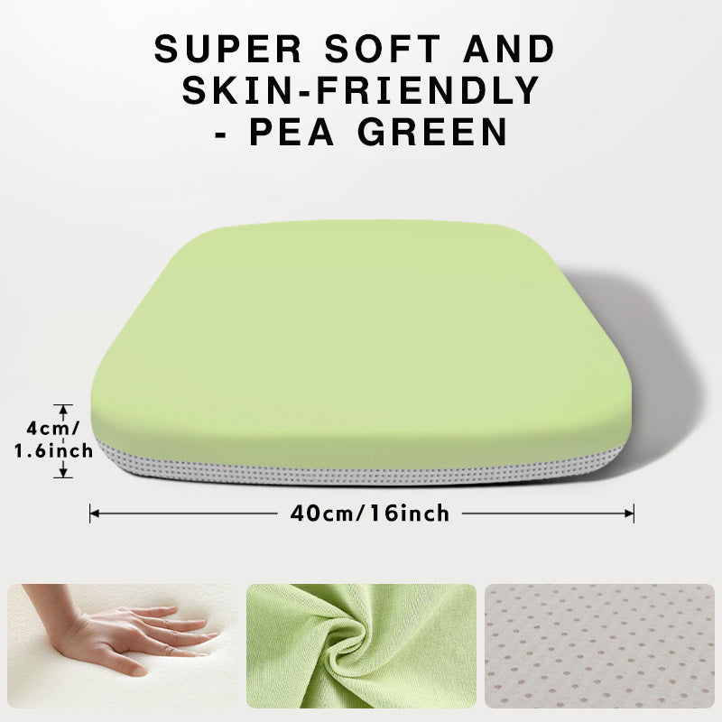 Extra Large Ergonomic Seat Cushion 15.72 Inch High-Density PU Foam Non-Slip Base Washable Breathable Cover for Office Chair Car Seat – Extended Seating Support