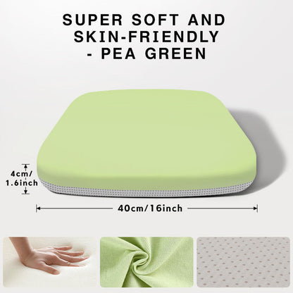 Extra Large Ergonomic Seat Cushion 15.72 Inch High-Density PU Foam Non-Slip Base Washable Breathable Cover for Office Chair Car Seat – Extended Seating Support