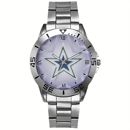 Men's Stainless Steel Band Quartz Watch Casual Simple Round Dial Analog Wristwatch Classic Metal Fashion Watch Gift for Men Silver