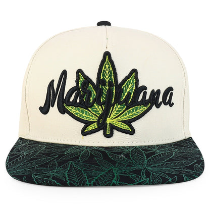 Rasta MJ Leaf 3D Embroidered Flat Bill Snapback Cap – Hip Hop Reggae Hat, Adjustable Snapback, One Size Fits Most, Unisex Streetwear Baseball Cap