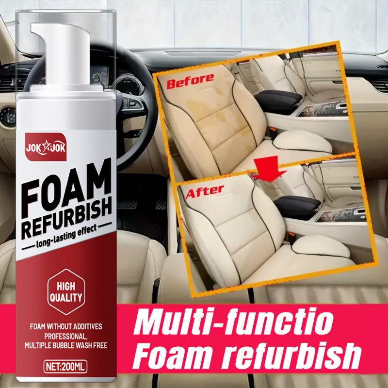 Car Interior Care Spray 6.76oz Multi-Purpose Cleaner for Car Seats Dashboard Steering Wheel PU Leather Fabric Gentle Neutral Formula All-Season Auto Interior Renovation Surface Protector Home & Vehicle