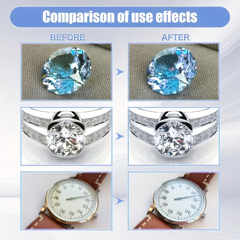 Jewelry Polish and Oxidation Remover 1.86oz with Sponge – Restores Luster on Gold Silver Bracelets Necklaces Rings and All Metal Jewelry Surfaces – Brightening Cleaner and Metal Polish
