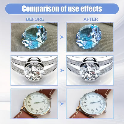 Jewelry Polish and Oxidation Remover 1.86oz with Sponge – Restores Luster on Gold Silver Bracelets Necklaces Rings and All Metal Jewelry Surfaces – Brightening Cleaner and Metal Polish