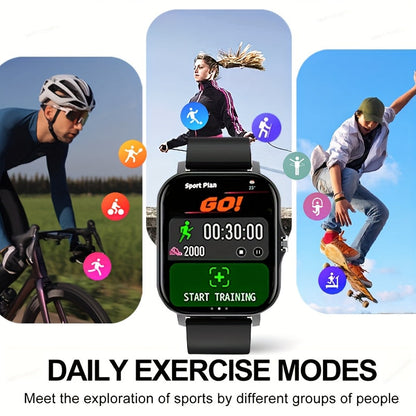 Smart Watch 1.83" Bluetooth Calling & Message Fitness Tracker – Multi-Sport Modes, Music Playback, Remote Camera, GPS Positioning, Compatible with Android & iPhone, Perfect Gift for Men & Women