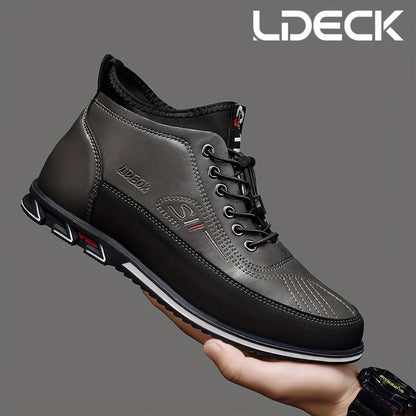 Men's High Top Business Casual Dress Shoes – Lace-Up Formal Oxford Sneakers for Office & Suit, 13 Colors, US Sizes 6.5–13.5