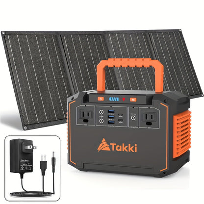 88.8Wh Portable Solar Generator Power Station with 30W Solar Panel – 24000mAh AC/DC/USB-C Backup Battery for Camping, Emergency, CPAP, Fans, Laptops & Outdoor Home Use – Solar Panel Optional