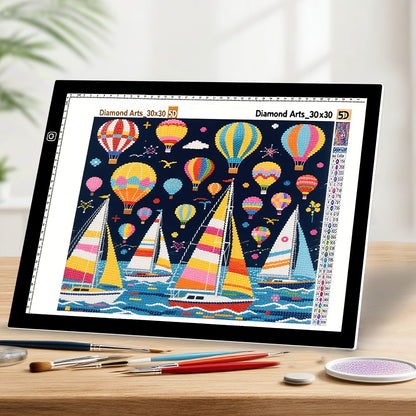 LED Light Pad A2 A3 A4 Adjustable Brightness Dual Light Strip Tracing Board Diamond Painting Sketching Drawing Art Light Box